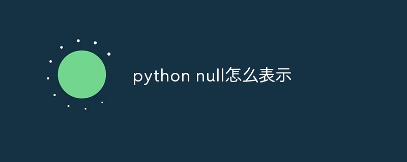 python null怎么表示