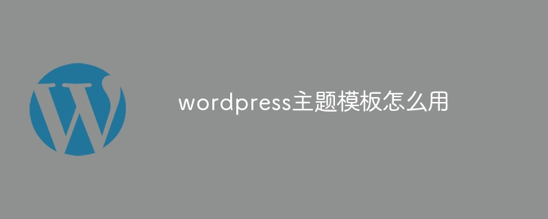 wordpress主题模板怎么用