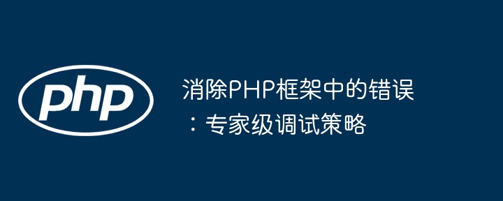 消除PHP框架中的错误：专家级调试策略（调试.框架.消除.策略.错误...）