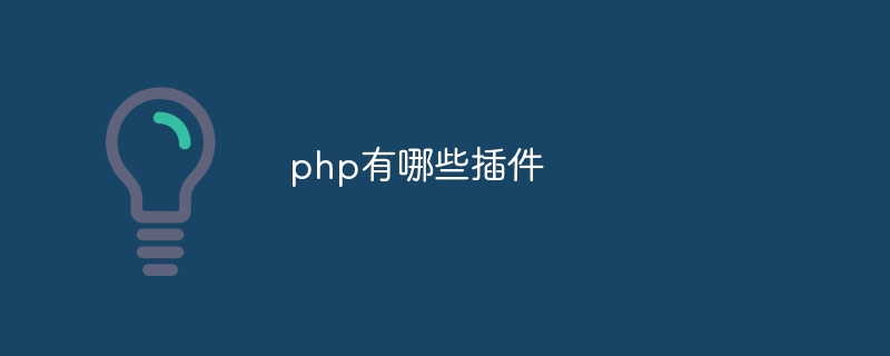 php有哪些插件（插件.有哪些.php...）