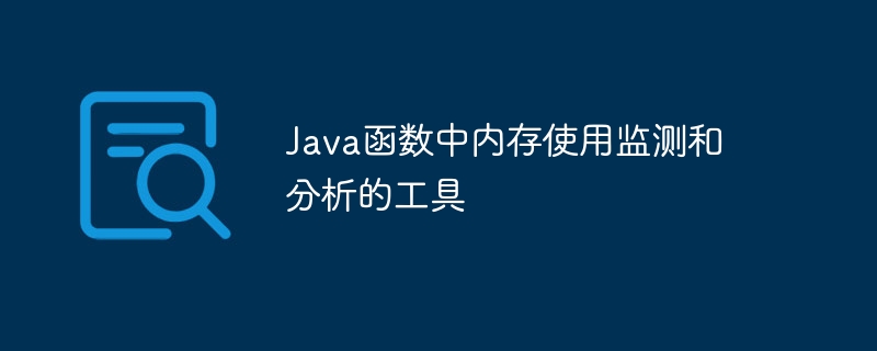 Java函数中内存使用监测和分析的工具（函数.监测.内存.工具.分析...）