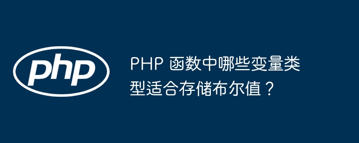 PHP 函数中哪些变量类型适合存储布尔值？