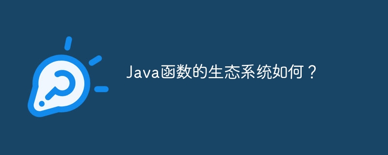 Java函数的生态系统如何？（生态系统.函数.Java...）