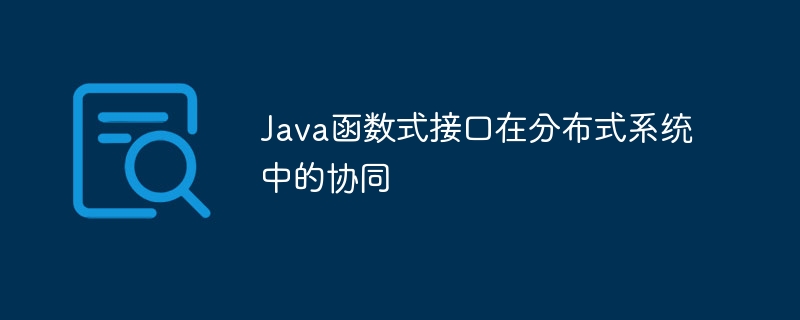 Java函数式接口在分布式系统中的协同（分布式.协同.函数.接口.系统...）