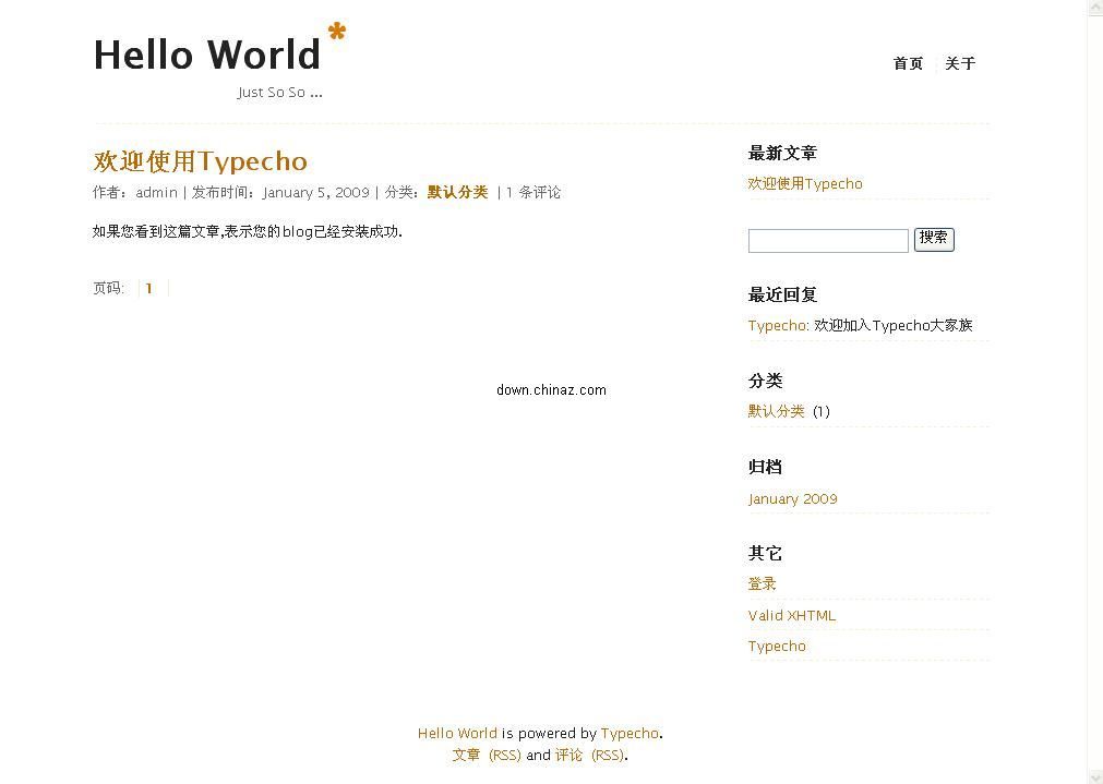 php博客系统Typecho  v1.2.1 正式版(正式版,系统,博客,php,2.1.....)