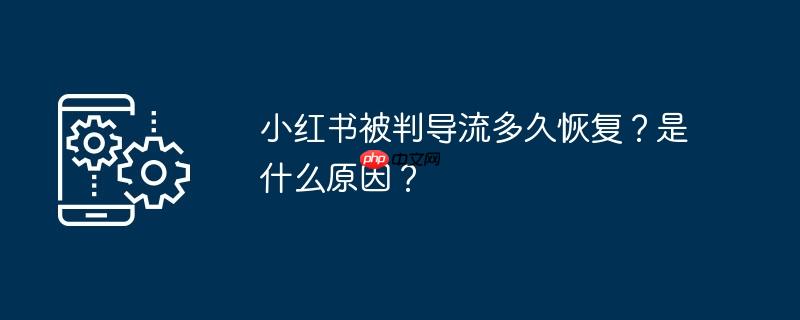 小红书被判导流多久恢复？是什么原因？（导流.被判.小红.多久.恢复...）